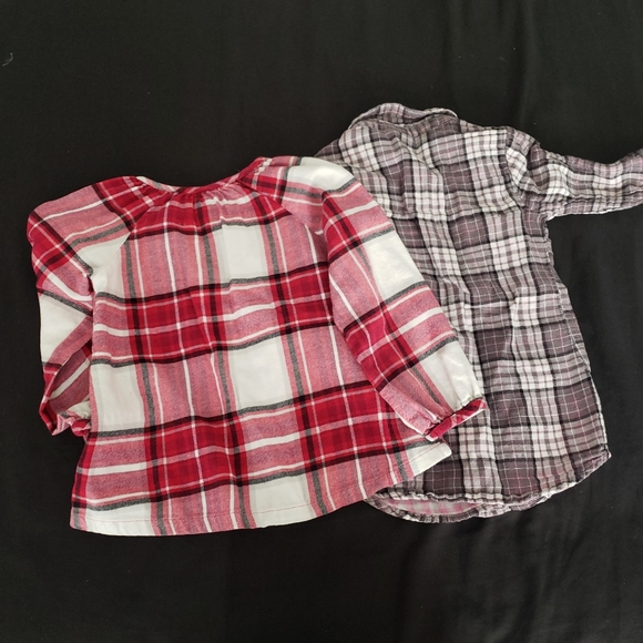 2 Flannel Tops - Picture 2 of 10